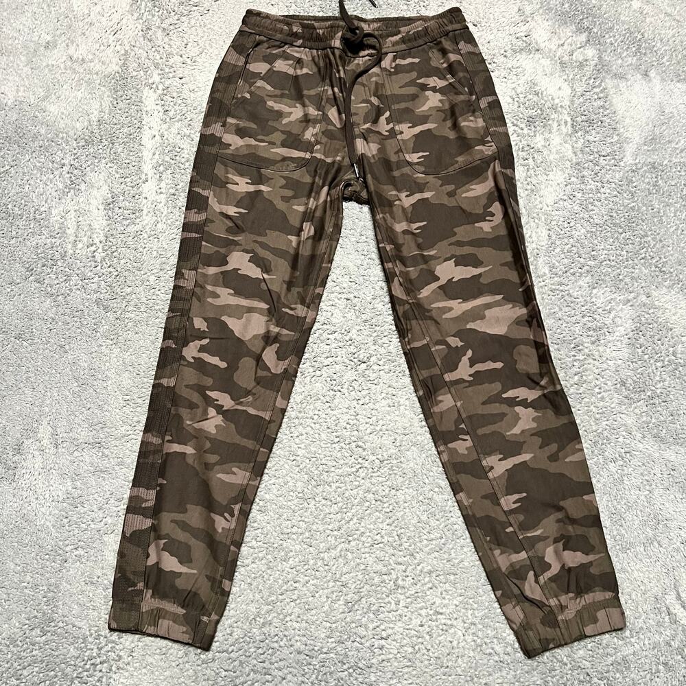 Athleta Pants Womens 6 Camo Farallon Jogger Green Ankle